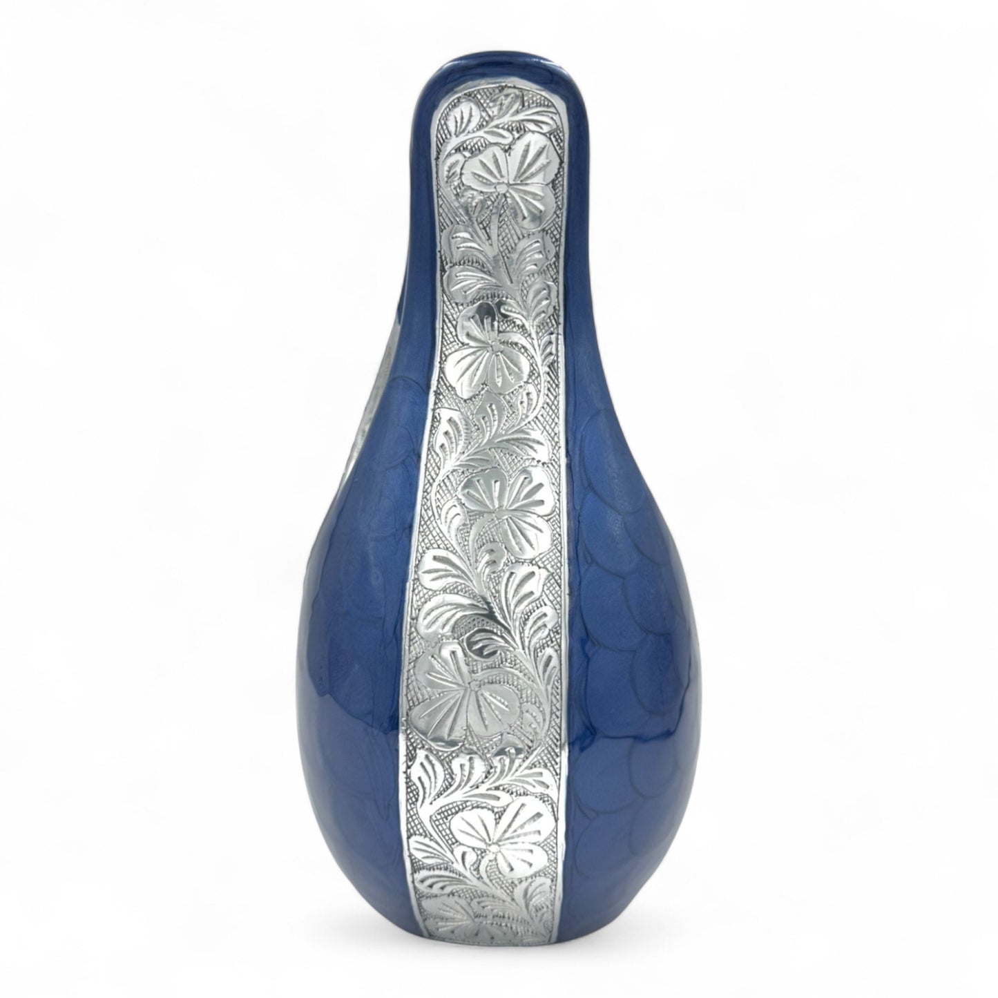 Blue Teardrop Cremation Urn – Personalized Large Adult Urn for Human Ashes – Decorative Memorial Urn