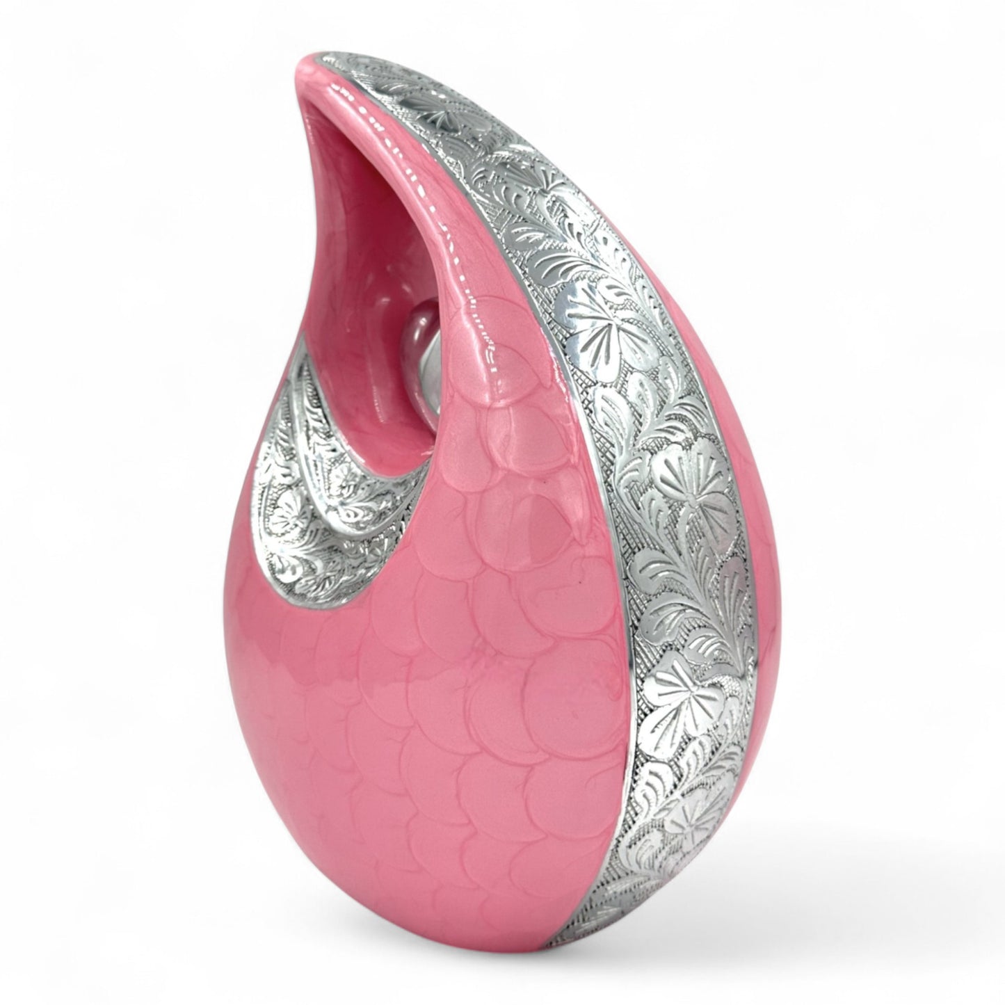 Pink Cremation Urn – Personalized Adult Urn for Human Ashes – Memorial Urn for Mother, Wife, Sister, Daughter