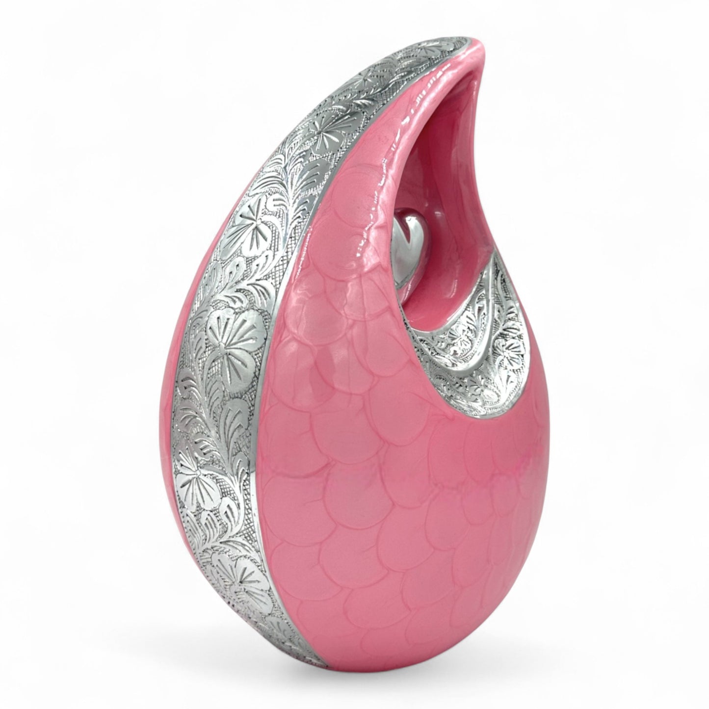 Pink Cremation Urn – Personalized Adult Urn for Human Ashes – Memorial Urn for Mother, Wife, Sister, Daughter