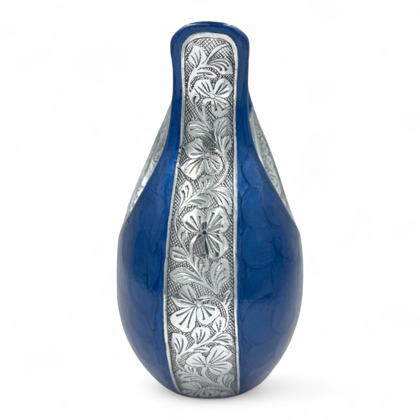 Elegant Blue Teardrop Cremation Urn for Adults with Velvet Bag – Personalized Memorial Urn