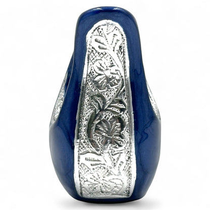 Blue Teardrop Keepsake Urn – Mini Urn for Ashes – Small Sharing Urn for Family