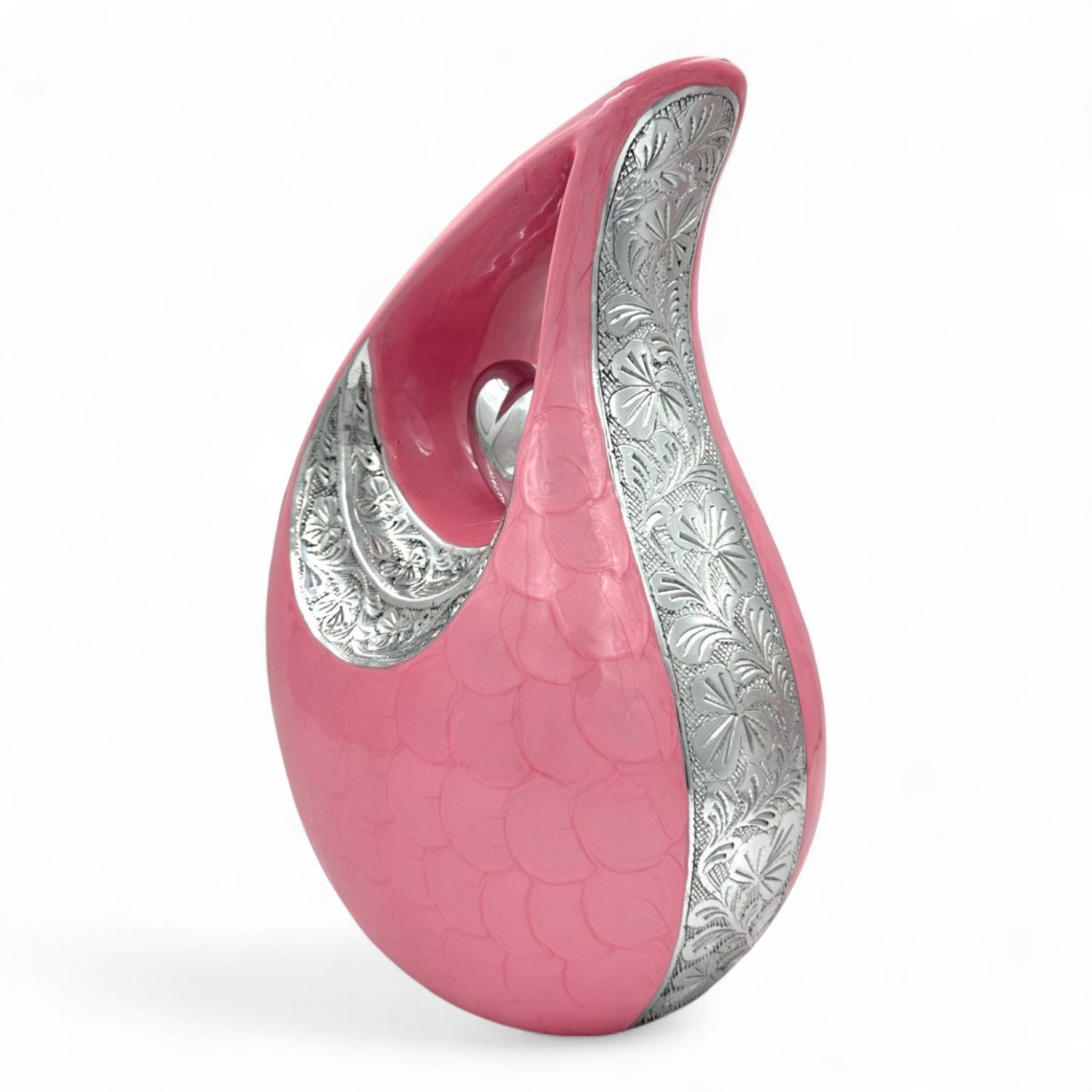 Pink Cremation Urn – Personalized Adult Urn for Human Ashes – Memorial Urn for Mother, Wife, Sister, Daughter