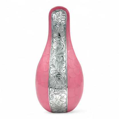 Pink Cremation Urn – Personalized Adult Urn for Human Ashes – Memorial Urn for Mother, Wife, Sister, Daughter