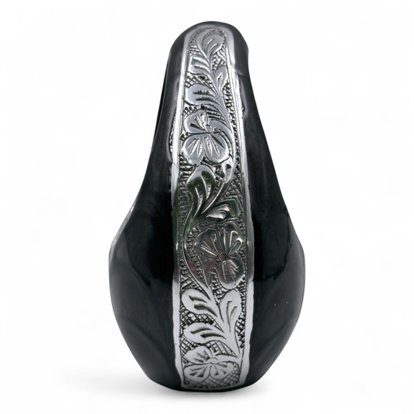 Black Teardrop Keepsake Urn – Mini Keepsake Urn for Ashes – Small Sharing Urn for Family