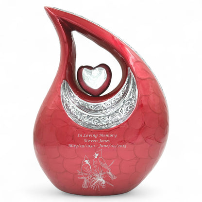 Cardinals Red Cremation Urn