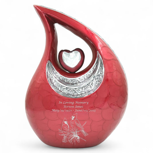 Cardinals Red Cremation Urn