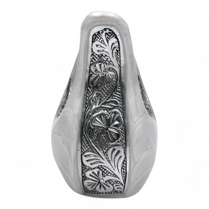 White Teardrop Keepsake Urn – Mini Teardrop Urn for Ashes – Small Sharing Urn for Family